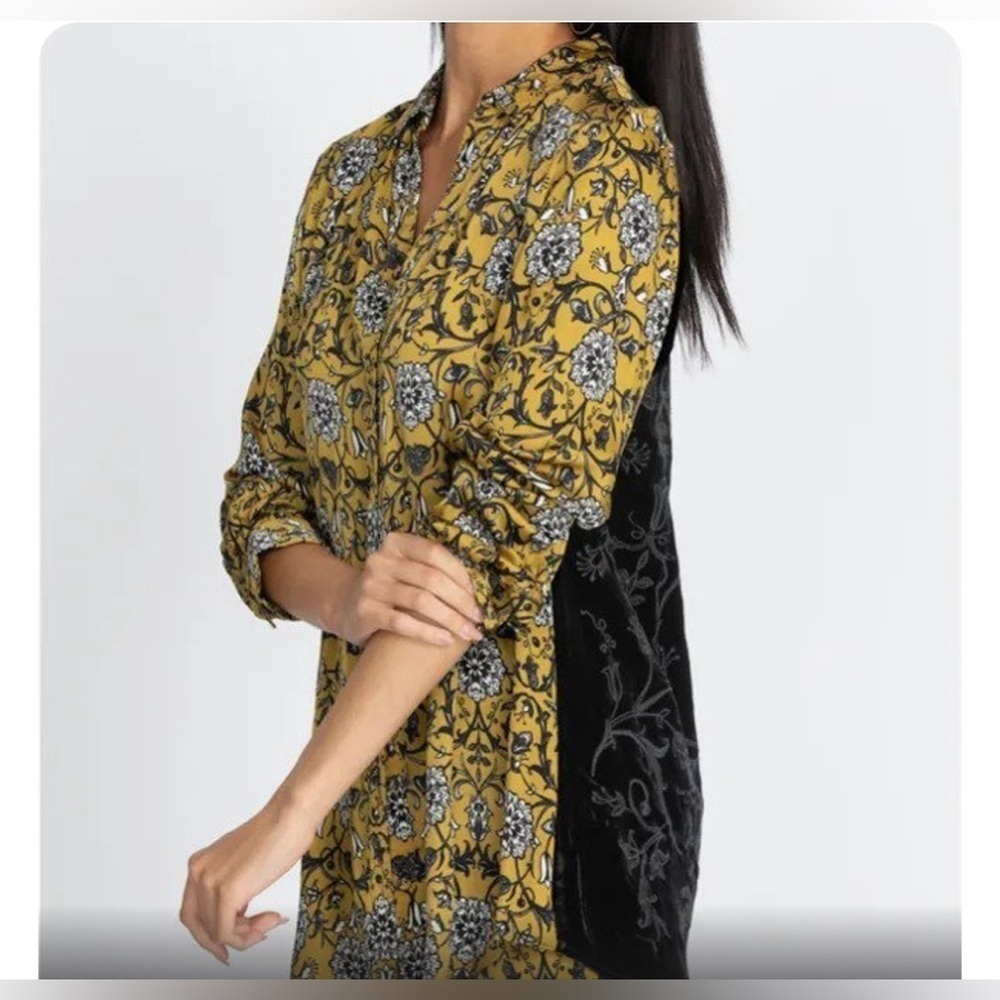 Johnny Was Miel Du Lune Oversized Top